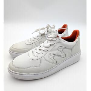 Sandro Moscoloni Lapa Low Top Leather Sneaker Shoes Men's White Size US10D EU43